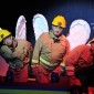 <p>Johnny Herford, Adam Sullivan & Bradley Travis as the Firemen, <em>Biedermann and the Arsonists</em>, photography Robbie Jack</p>