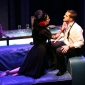 <p>Sarah Tynan as Monique and George von Bergen as Edward in<em> The Sofa</em>, photograph by Belinda Lawley</p>